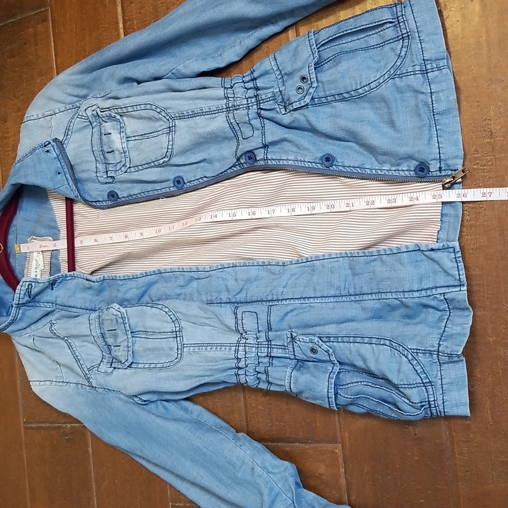 Anthropologie  Marrakech Womens Blue Denim Jacket Size XS - Picture 5 of 12